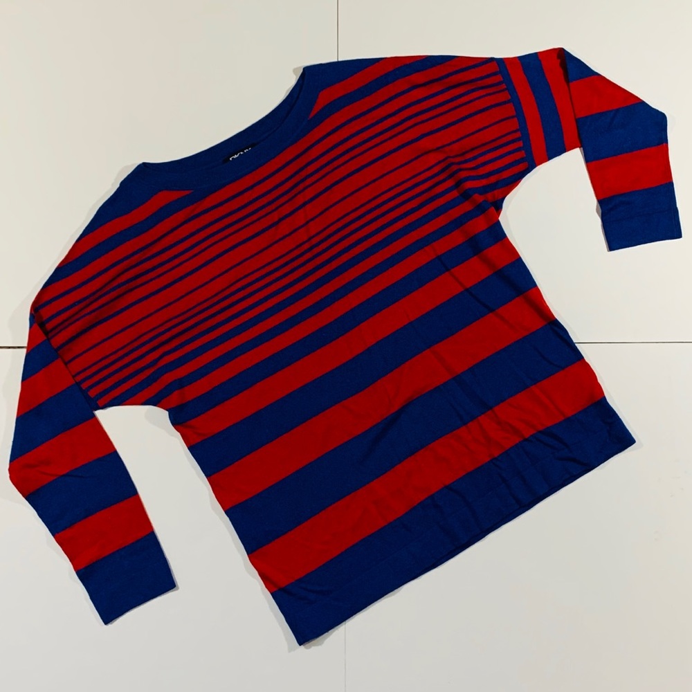 DKNY Light Knit Striped Top